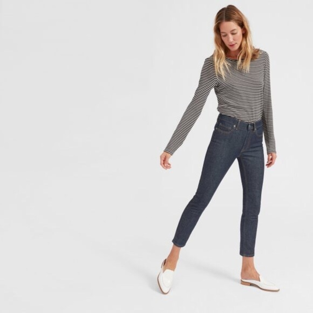 Everlane Mid Rise Skinny Ankle Jeans Sz 25